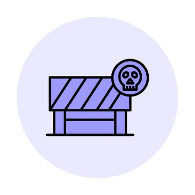 Tehlike Öndeki Yol İşareti, vektör çizimi