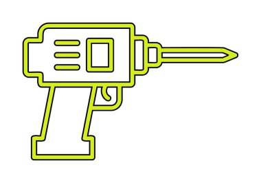 izole aracı simge vektör çizim tasarım matkap