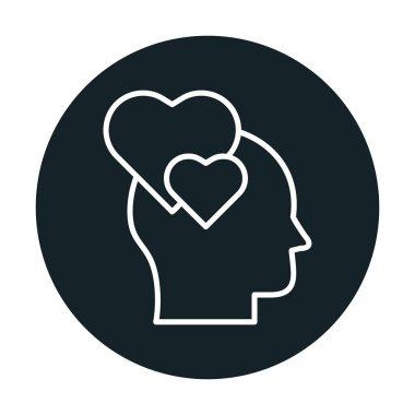 Aşık kişi ikon vektör illüstrasyonuName