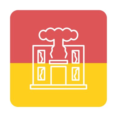 Savaş Yıkım konsepti vektör çizimi