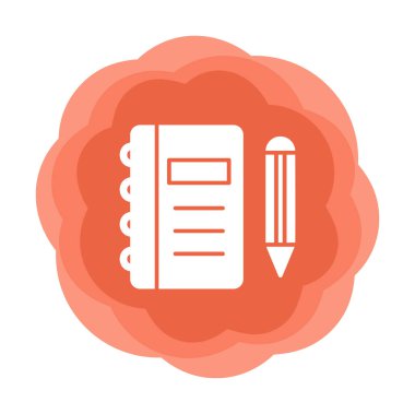 Kalem, vektör illüstrasyonlu günlük 