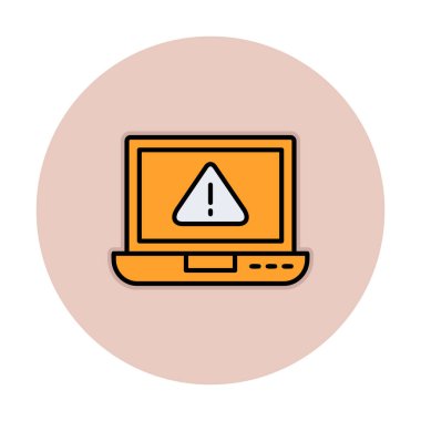 uyarı simgesi olan dizüstü bilgisayar 