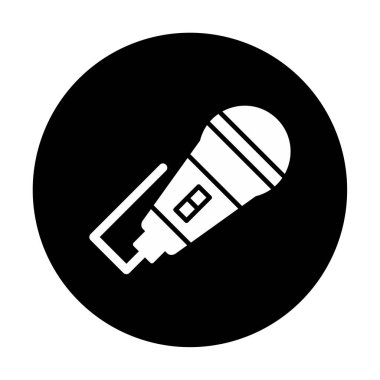 mikrofon web simge vektör çizim 