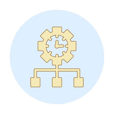 vector illustration of Time Management modern icon                       