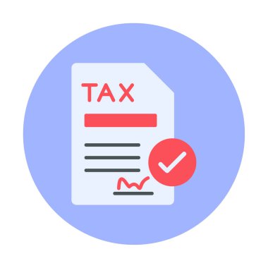 contract icon, vector illustration simple design