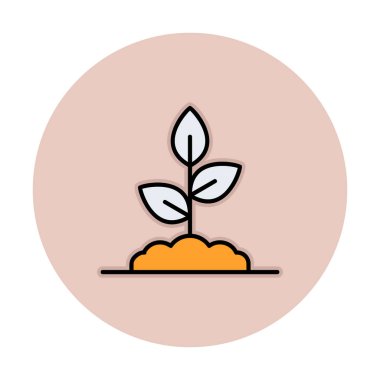 filizlenme simgesi, vektör illüstrasyonu  