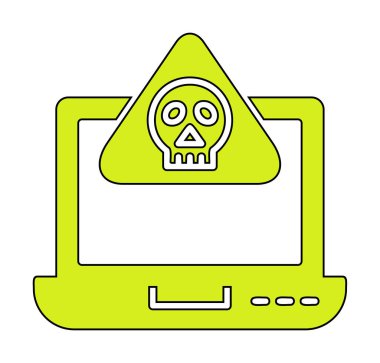 dizüstü bilgisayar simgesi, vektör illüstrasyonu basit tasarım