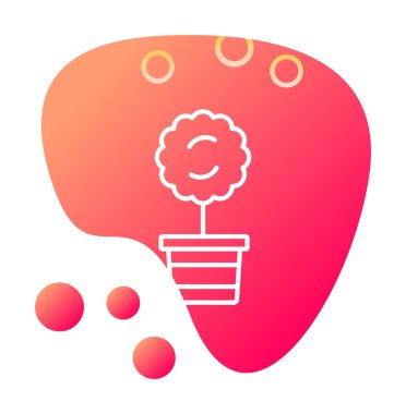 Myrtus bitki ikonu vektör çizimi