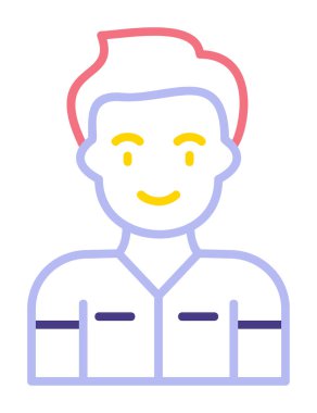 Dişçi web simgesi, vektör illüstrasyonu