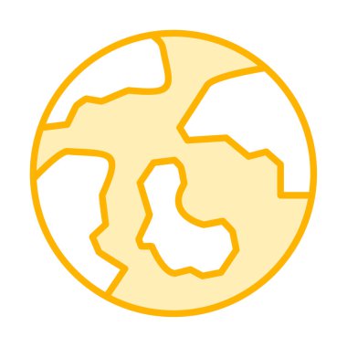 earth icon, vector illustration simple design