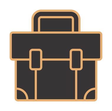 Çanta. Web simgesi basit illüstrasyon