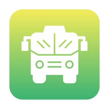 bus simgesi, vektör illüstrasyonu