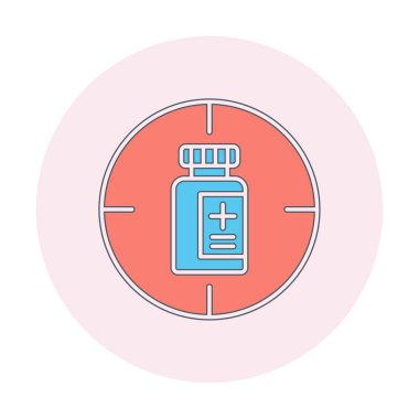 hedef simge, vektör illüstrasyonu basit tasarım