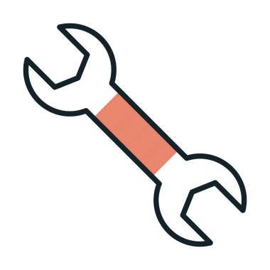 Wrench kutsal kişilerin resmi, vektör çizim