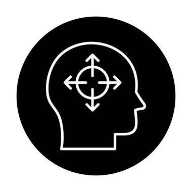 Karar satırı simgesi vektör çizimi tasarımı