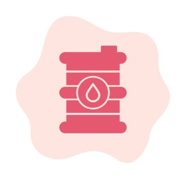 Petrol varil web simgesi, vektör çizim