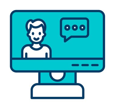 Çağrı merkezi ikon vektör illüstrasyonu