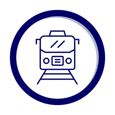 tren vektör simgesi modern basit illüstrasyon