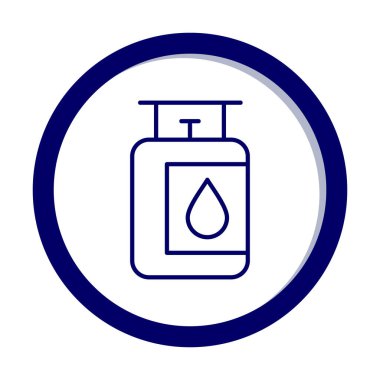 gaz tankı ikonu vektör illüstrasyonu