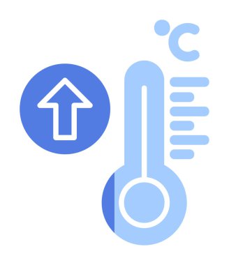 Yüksek sıcaklıklı düz renk simgesi