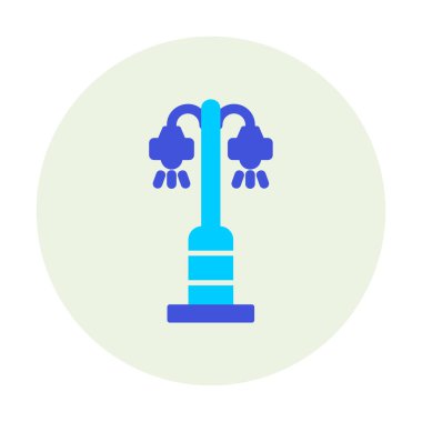 Sokak lambası. Web simgesi basit illüstrasyon 