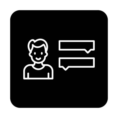 Röportaj simgesi çizimi