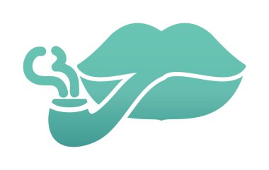 Smoking simgesinin vektör simgesi tasarımı