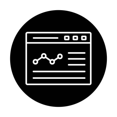 izole edilmiş grafik vektörlü iş web sitesi simgesi 