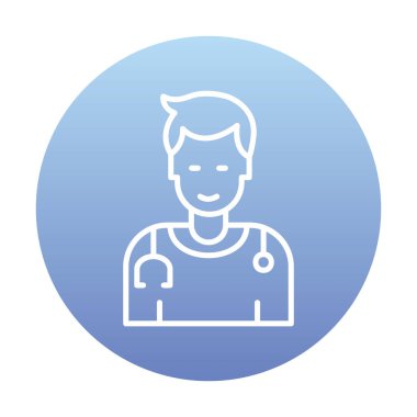 Doktor simgesinin vektör çizimi