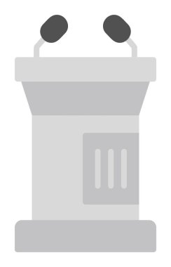 hoparlör kürsü simgesi vektör illüstrasyonu                         