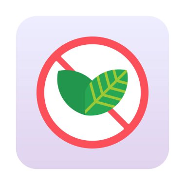 Tütün Günü vektör illüstrasyonu yok, dumanı tüten renk çizgisi simgesi yok 