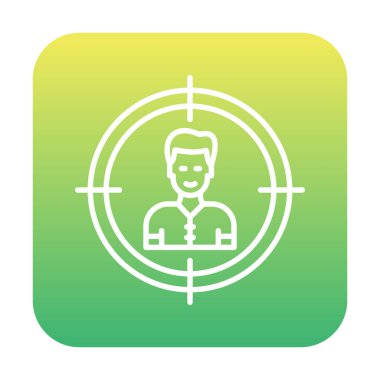 hedef simge, vektör illüstrasyonu basit tasarım