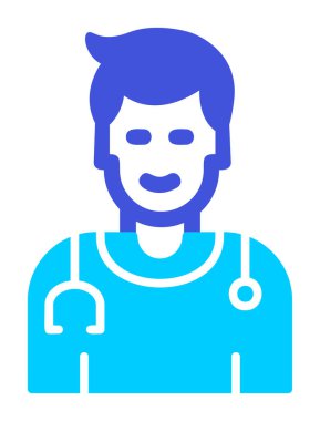 Doktor simgesinin vektör çizimi