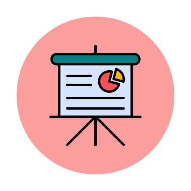  Pasta grafiği vektör illüstrasyonu