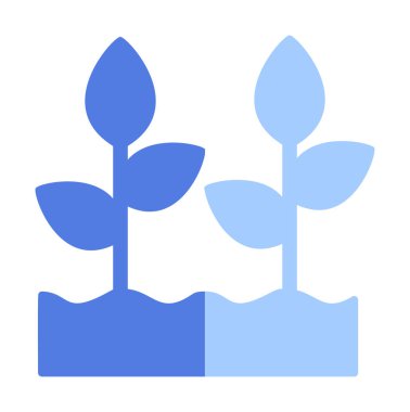 Büyüyen Bitkiler web simgesi, vektör illüstrasyonu 