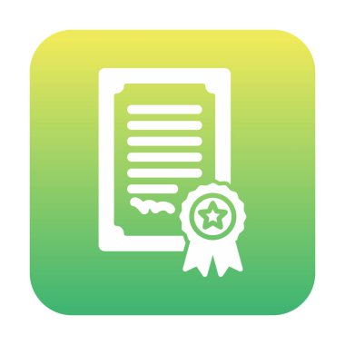 düz basit sertifika vektör illüstrasyon tasarımı