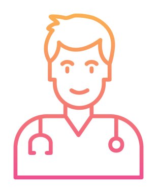 Doktor simgesinin vektör çizimi