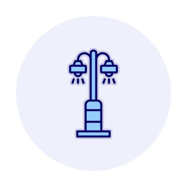 Sokak lambası. Web simgesi basit illüstrasyon 