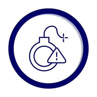 Uyarı işareti simgesinin vektör illüstrasyonu 