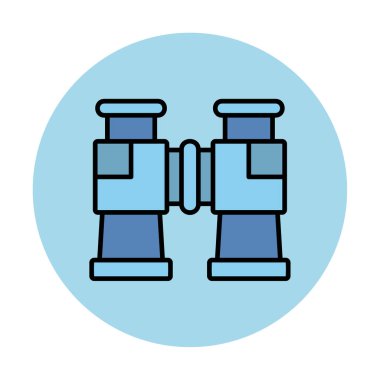 binoküler ikon vektör çizimi