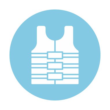 Can yeleği simge vektör çizim