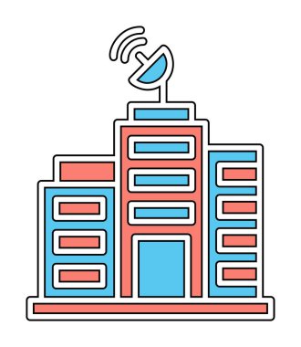 Basit Ağ Oluşturma simgesi, vektör çizimi