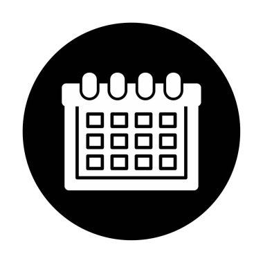 düz basit takvim resimleme