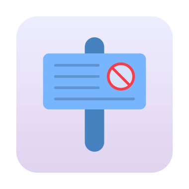 Basit protesto simgesi, vektör illüstrasyonu