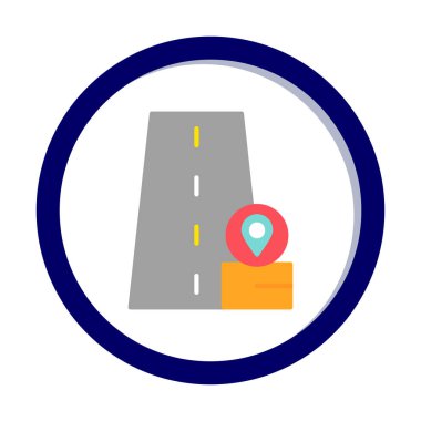 konum pin simgesi, vektör illüstrasyonu basit tasarım