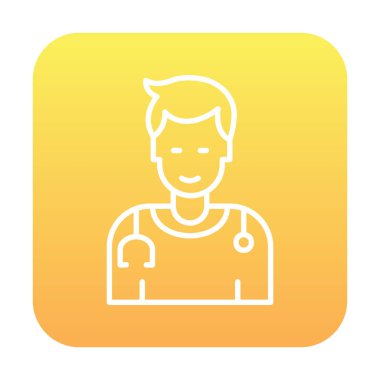 Doktor simgesinin vektör çizimi