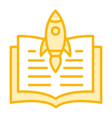 Bilim Kurgu kitabı vektör simgesi                       