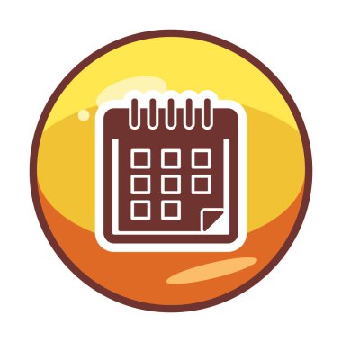 düz basit takvim resimleme