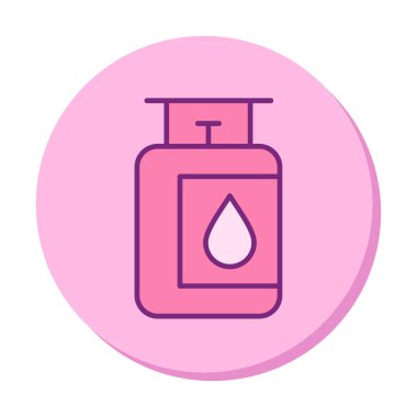 gaz tankı ikonu vektör illüstrasyonu