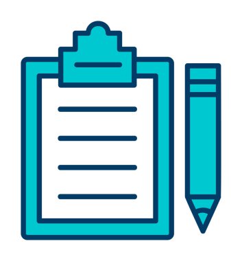 kalem ve kalem satırı simgesi içeren yazma listesi